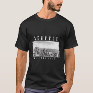 T-shirt Aiguille spatiale de Seattle Washington Skyline Pr