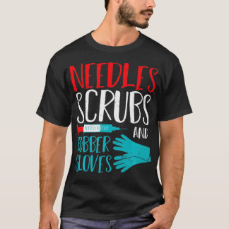 T-shirt Aiguilles Et Gants En Caoutchouc Docteur Sa