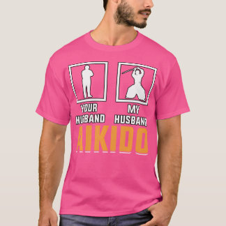 T-shirt Aikido Arts Martiaux Kanji Martial Arts Hommes