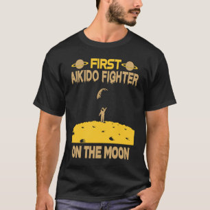 T-shirt Aikido Fighter Sur La Lune
