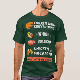 T-shirt Aile de poulet Aile de poulet Chaud Bologne Chanso