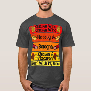 T-shirt Aile de poulet aile de poulet Hotdog Bologna Chans