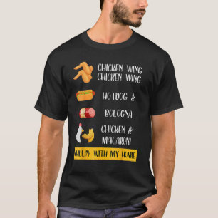 T-shirt Aile de poulet virale Aile de poulet Hot Chien Bol