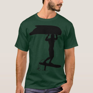 T-shirt Aile de surf surf avec une aile à feuille