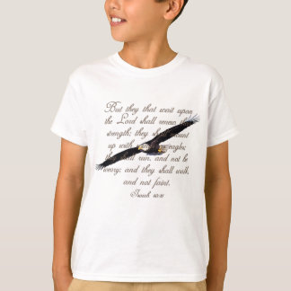 T-shirt Ailes comme Eagles, bible de chrétien de 40:31
