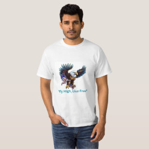 T-shirt "Ailes de la liberté États-Unis Drapeau et Aigle