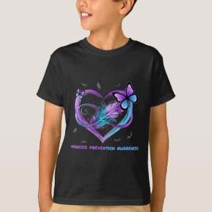T-shirt Ailes de sensibilisation au suicide Ange Ruban, Su
