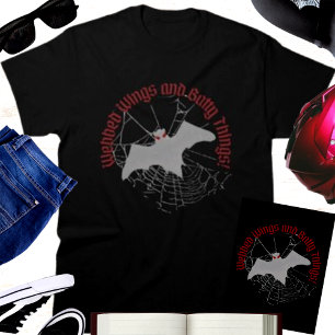 T-shirt Ailes palmées et choses de chauve-souris Chauve-so