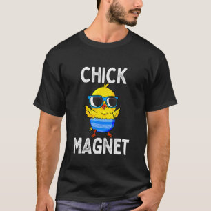 T-shirt Aimant à Filles Pâques Mignon Bébé Poule Enfants