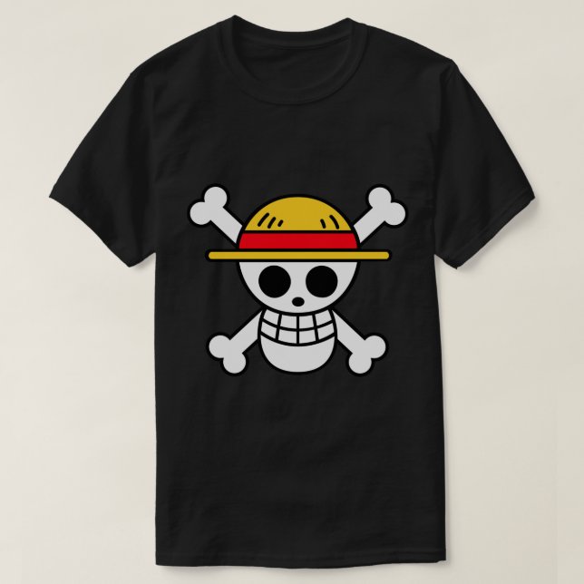 T-shirt Aimant jolly roger casquette paille (Design devant)