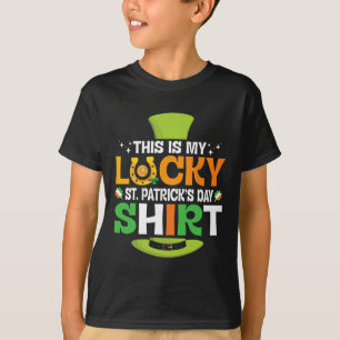 T-shirt Aimants Pièces d'Or Irlandais Trèfles C'est Mon St
