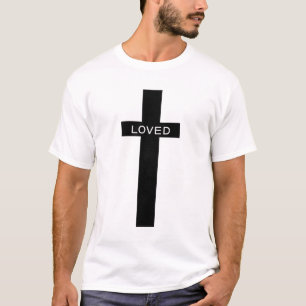 T-shirt Aimé - Jean 3:16 (KJV) Bible Verse Cross Hommes