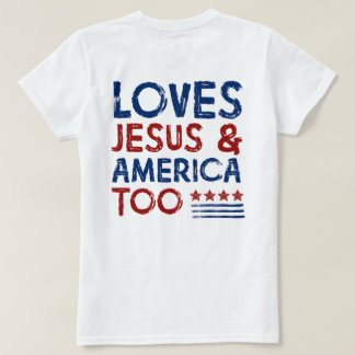 T-shirt Aime Jésus et l'Amérique aussi Chemise