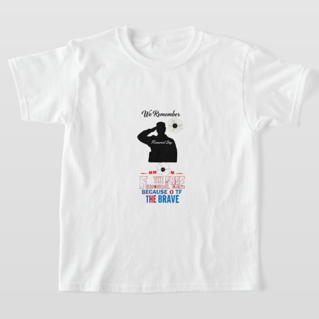 T-shirt aime la fête commémorative (Poser)
