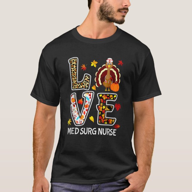 T-shirt Aime la Turquie Infirmière en Chirurgie Médicale d (Devant)
