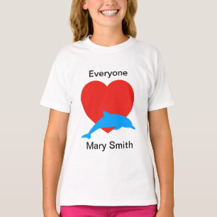 T-shirt Aime le dauphin