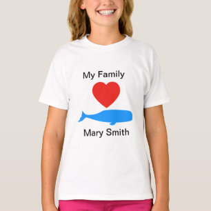 T-shirt Aime les baleines