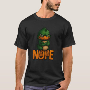 T-shirt Aime l'humour animal non, mémé canard drôle