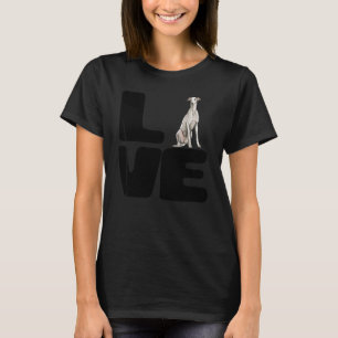 T-shirt Aime mon lévrier