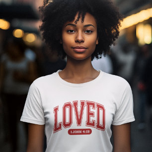 T-shirt AIMÉ PAR CHRIST Valentine Écriture blanc femmes
