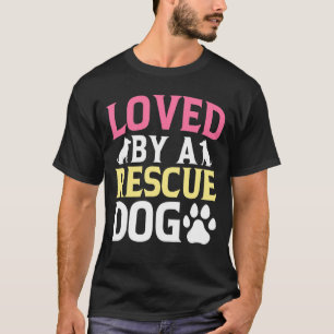 T-shirt Aimé Par Un Chien Secourt, Faune, Secourt De Chien