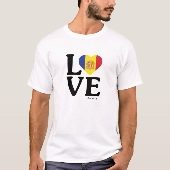 T-shirt Aimer Andorre (Devant)