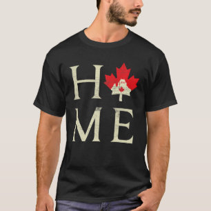T-shirt Aimer Canada Feuille d'érable Drapeau Pays Canada 