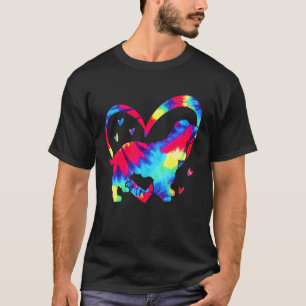 T-shirt Aimer Cocker Spaniel Tie Dye Aquarelle Amoureux de