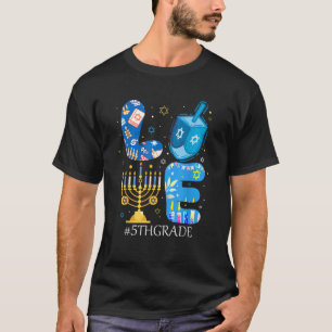 T-shirt Aimer élèves de 5e année enseignant Chanukah Jewis