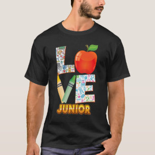 T-shirt Aimer Enseignant Junior Enfant Retour À L'École I 