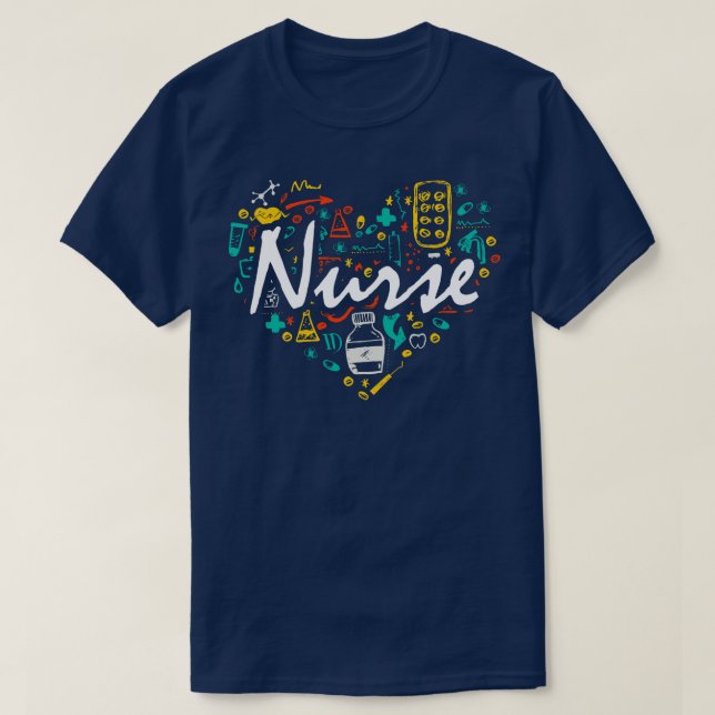 T-shirt Aimer Être une infirmière (Design devant)