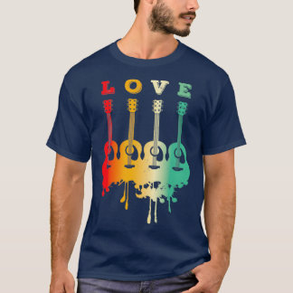 T-shirt Aimer Guitare Acoustique Guitare Acoustique Joueur