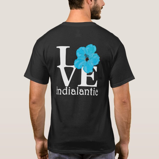 T-shirt AIMER Hibiscus bleu indien (Dos)