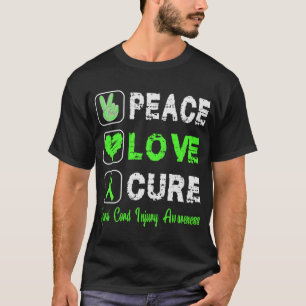T-SHIRT AIMER LA PAIX CURE CORDE SPINAL INJURISTE CONSCIEN