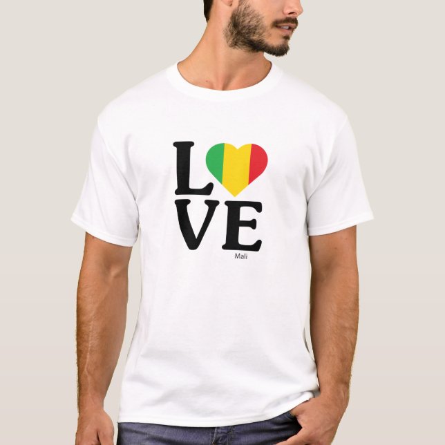 T-shirt Aimer le Mali (Devant)