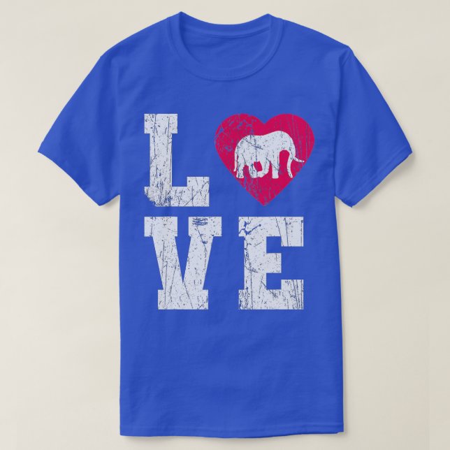T-shirt Aimer l'éléphant (Design devant)