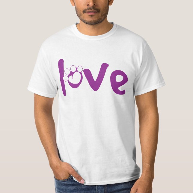 T-shirt Aimer les animaux (Devant)