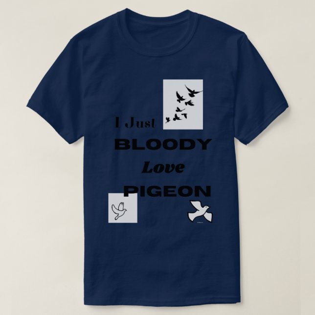 T-shirt Aimer les pigeonsAimer les pigeons 1 (Design devant)
