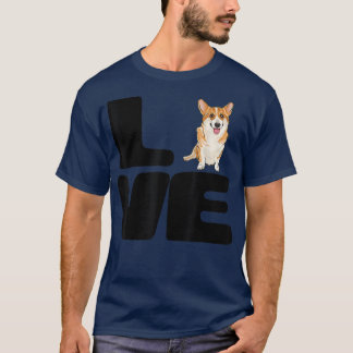 T-shirt Aimer Mon Pembroke Welsh Corgi cadeau Amoureux des
