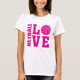 T-shirt Aimer Netball Rose, Netball