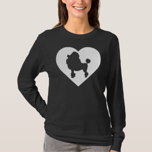T-shirt Aimer Poodle Cadeau Pour Amateurs Chien Propriétai