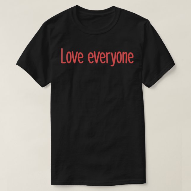 T-shirt aimer tout le monde 1 (Design devant)