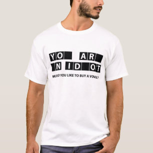 T-shirt Aimeriez-Vous Acheter Un Vowel ?