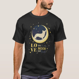 T-shirt Aimez Cardigan Welsh Corgi À La Lune