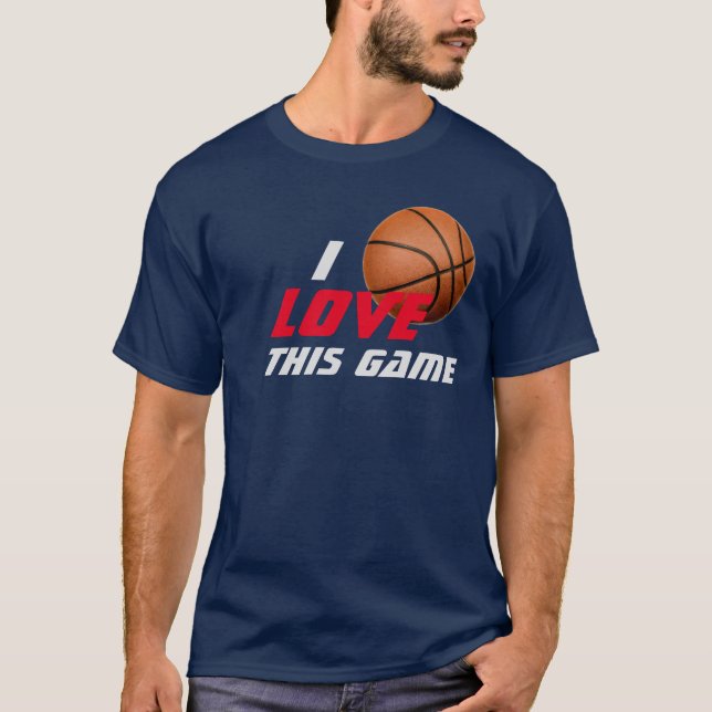 T-shirt Aimez Ce Jeu Basketball (Devant)