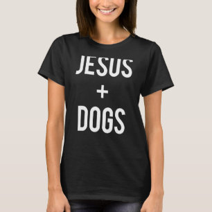 T-shirt Aimez Jésus Et Chiens Foi Amoureux Des Animaux De