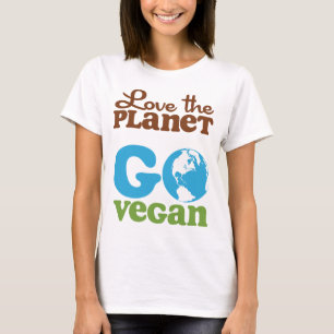 T-shirt Aimez la planète vont végétalien