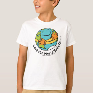 T-shirt Aimez le monde que vous êtes en ligne