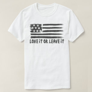 T-shirt aimez-le ou laissez le drapeau américain