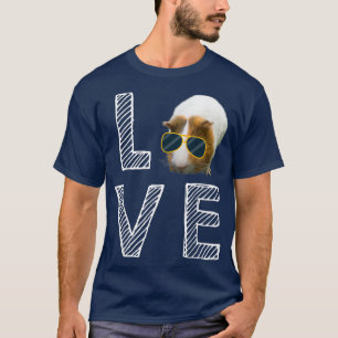T-shirt Aimez Les Cochons De Guinée En Tenue Pour Guinéen 